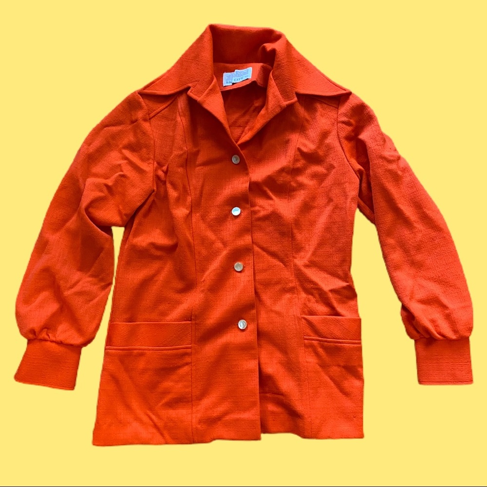 70s polyester leisure suit jacket